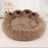 Lit pour chien et chat, canapé en forme de patte d'ours mignon, confortable et confortable, lits de couchage pour petits, moyens et grands, coussin doux et moelleux pour chien